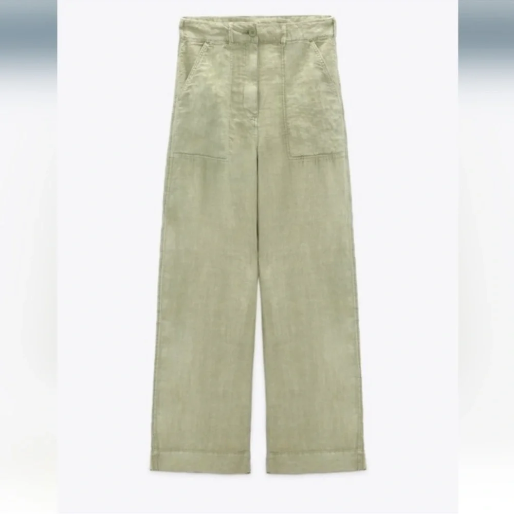 Zara | 30.5” Linen Wide Leg Pants